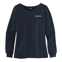 MBF LADIES LUXE KNIT JEWEL NECK TOP