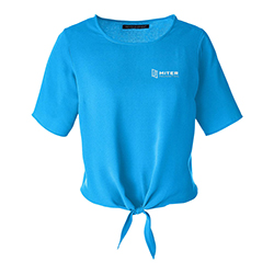 MBF LADIES PERFECT TIE FRONT BLOUSE