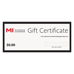 MI GIFT CERTIFICATE