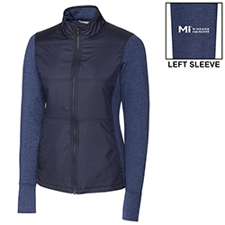 MI LADIES C&B STEALTH QUILTED FULL ZIP WINDBREAKER