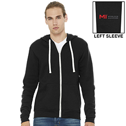 MI UNISEX SPONGE FLEECE HOODED FULL ZIP