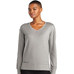 MI LADIES OGIO LUUMA FLEX LONG SLEEVE V-NECK