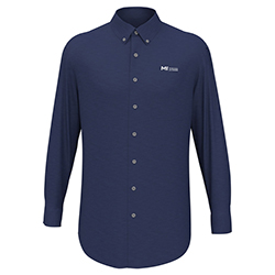 MI MEN'S TALL HEATHERED WOVEN SHIRT
