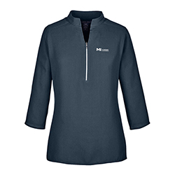 MI LADIES PERFECT FIT 3/4 SLEEVE CREPE TUNIC