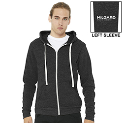 MILGARD UNISEX SPONGE FLEECE HOODED FULL ZIP