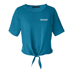 MILGARD LADIES PERFECT TIE FRONT BLOUSE