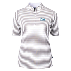PGT LADIES VIRTUE ECO PIQUE STRIPE POLO