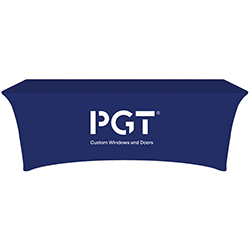 8' PRINTED STRETCH TABLE COVER