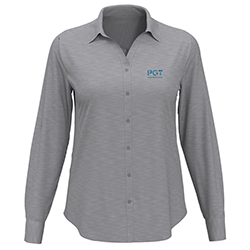 PGT LADIES HEATHERED WOVEN SHIRT