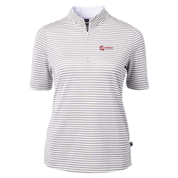WWS LADIES VIRTUE ECO PIQUE STRIPE POLO