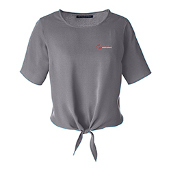 WWS LADIES PERFECT TIE FRONT BLOUSE