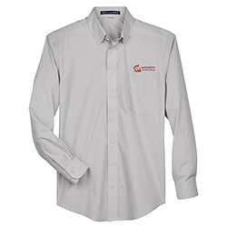 WWS MEN'S BROADCLOTH WOVEN DRESS SHIRT