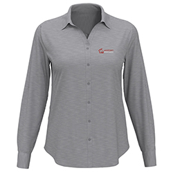 WWS LADIES HEATHERED WOVEN SHIRT